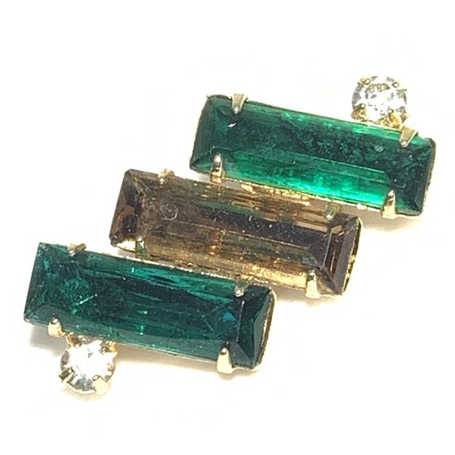 Vintage green amber glass - amber,