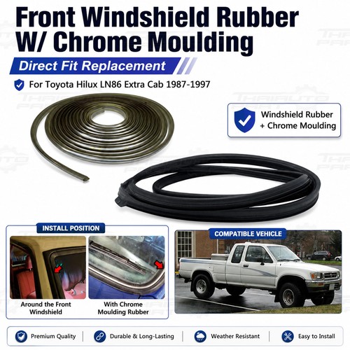Rubber front windshield - front,