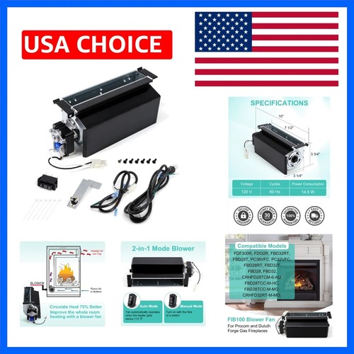 Fireplace blower fan kit for - blower,