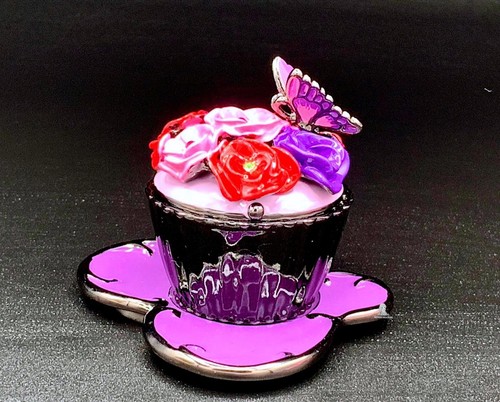 Purple cupcake trinket - purple,