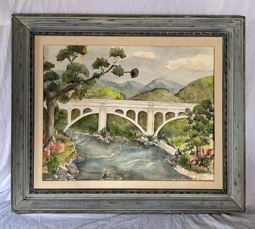 Original landscape watercolor - landscape,