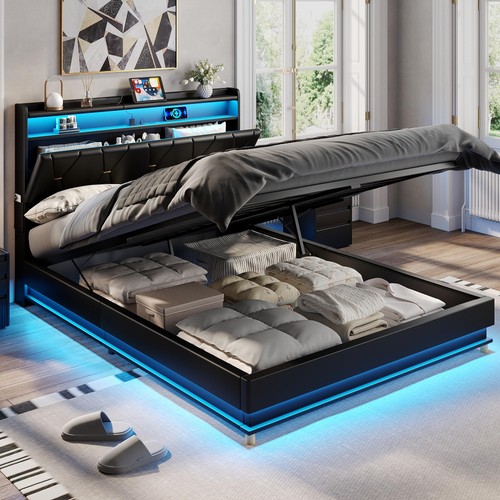 Full size lift storage bed - size,