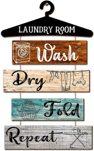 Pcs laundry room decor - 5, sign