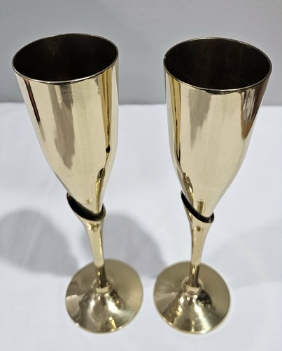 Vintage brass champagne - 2,