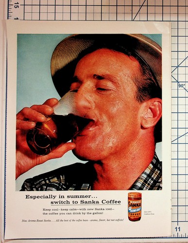 Vintage sanka coffee 1950s - vintage, ad
