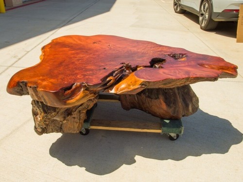 Redwood burl coffee - coffee, table