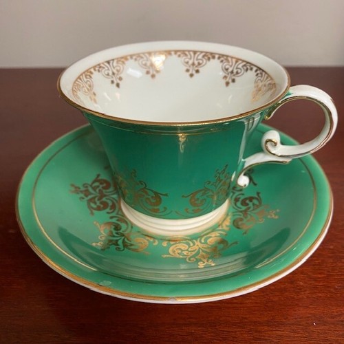 Vtg aynsley green and gold - aynsley,
