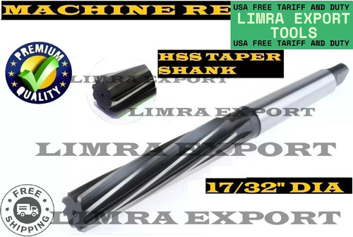 Hss machine reamer dia17 - hss,