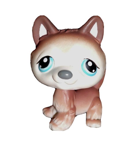 Littlest pet shop husky brown - pet,