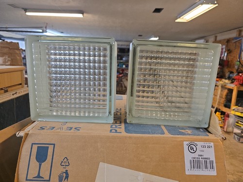 Seves glass block - glass, cross