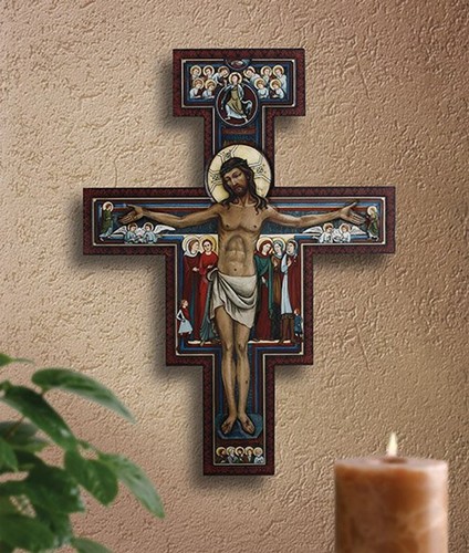 San damiano crucifix h - damiano, 31"