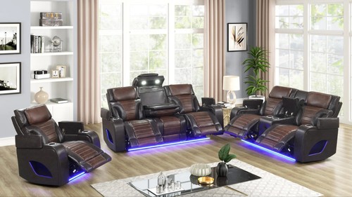 New led power recliner 3pc - led,