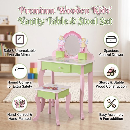 Kids vanity set pastel gloss - vanity,
