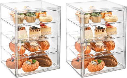 Pastry display case tier - pastry, case，4-tier