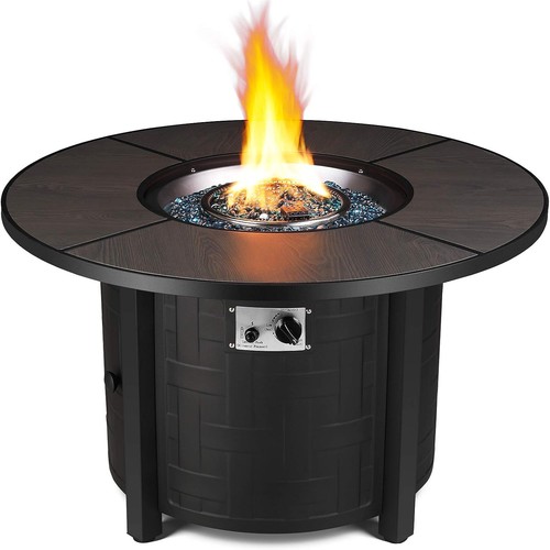 42in round propane fire - propane, pit