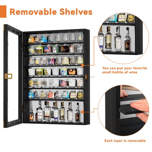 Shot glass display case - glass,