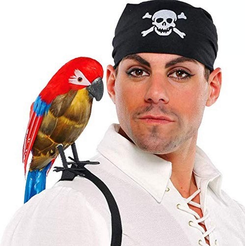 Pirate parrot shoulder strap - pirate, w/shoulder