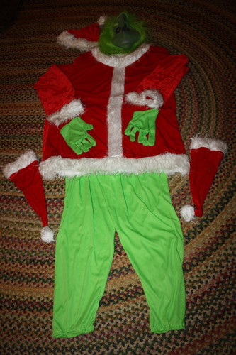 Adult santa grinch costume - adult,