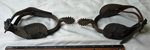 Antique leather steel - &, cowboy