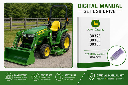 John deere 3032e - john, 3036e
