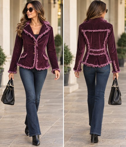Vintage cache burgundy purple - cache,