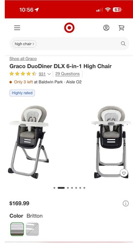 Graco duodiner dlx 1 high - dlx,