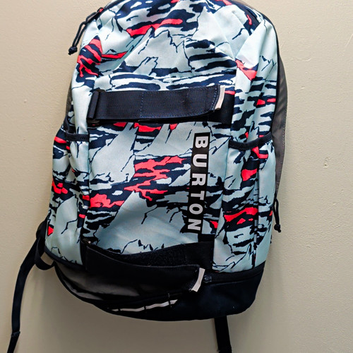 Burton backpack gray black - backpack, red