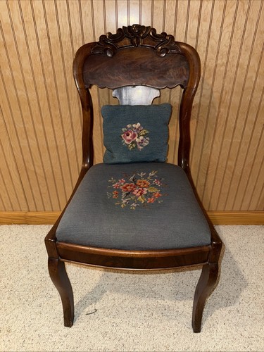 Antique mahogany chair ornate - antique,