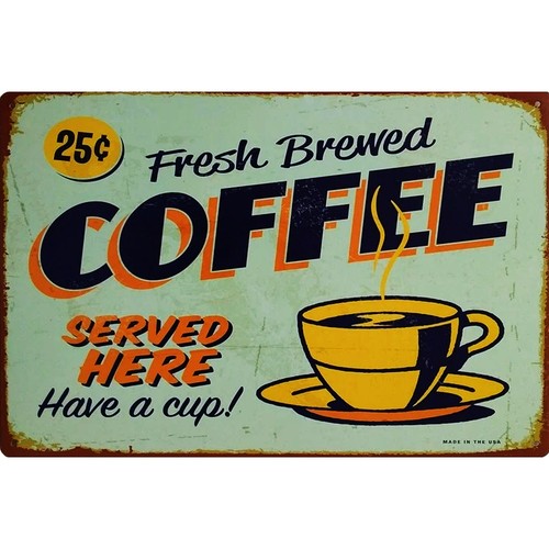 Vintage fresh brewed - fresh, coffee