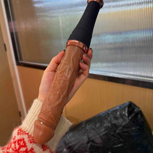 Thrusting realistic huge dildo - thrusting,