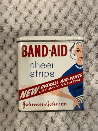 Vintage band aid - bandaid, tin