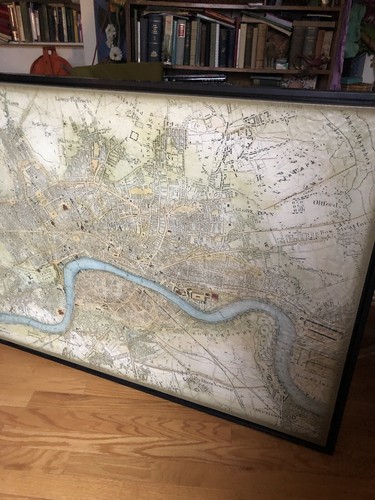 Large framed map - map, london