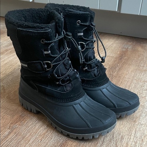 Lands end black waterproof - black,