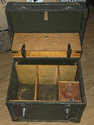 Vintage foot locker trunk with - trunk,