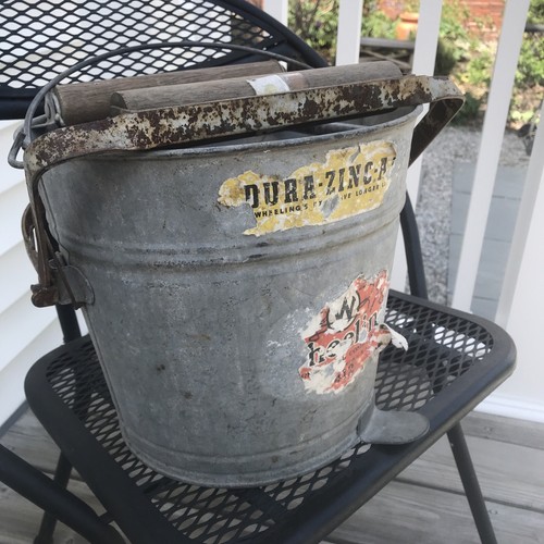 Vintage galvanized metal - vintage,