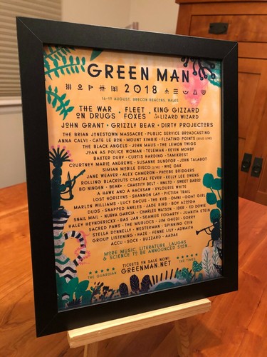 Framed original green - framed, man