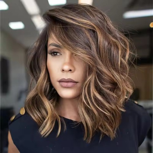 100 human hair short - hair, wavy