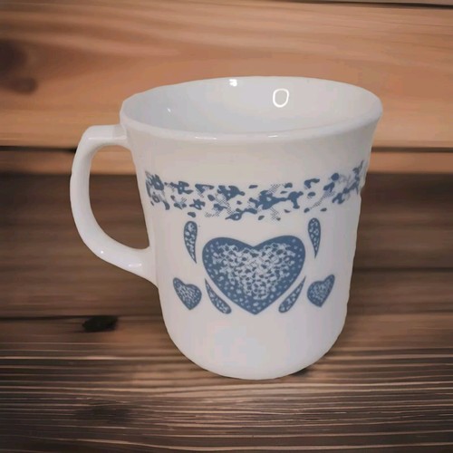 Vintage corning blue hearts - corning,