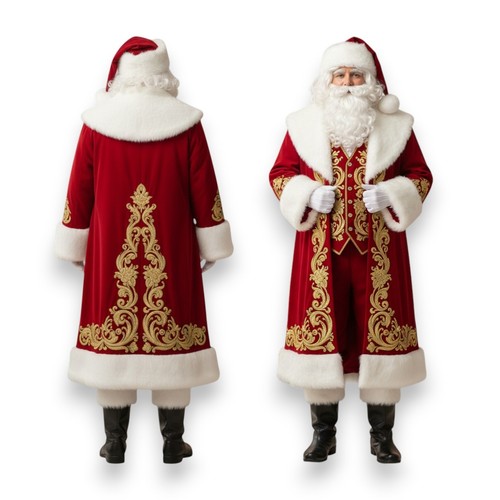 Luxury santa suit - suit:, red