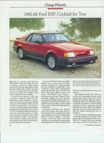 1982 1988 ford escort - escort, ln7