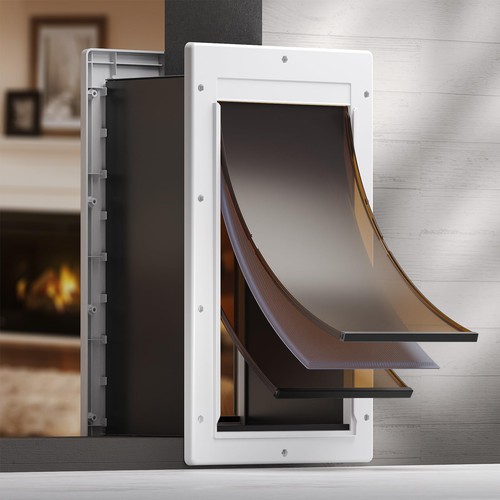 Dog door flap plastic - plastic,