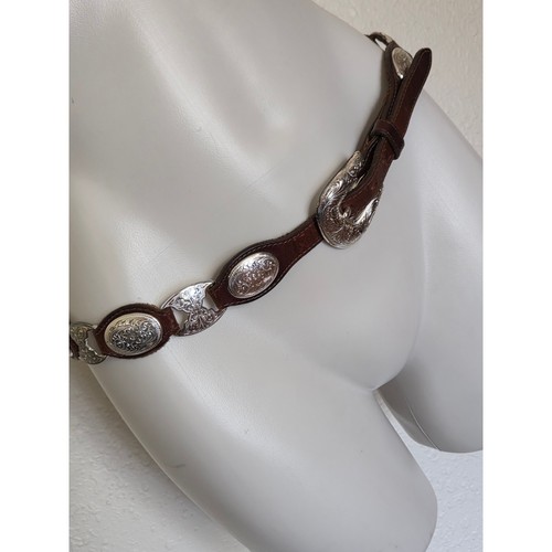 Vintage brown leather western - vintage,