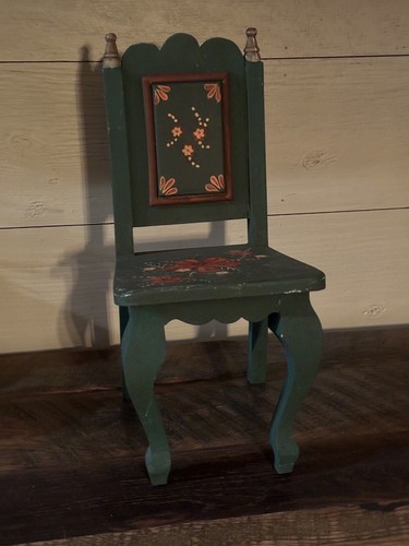 Vtg hand painted child - hand, chair