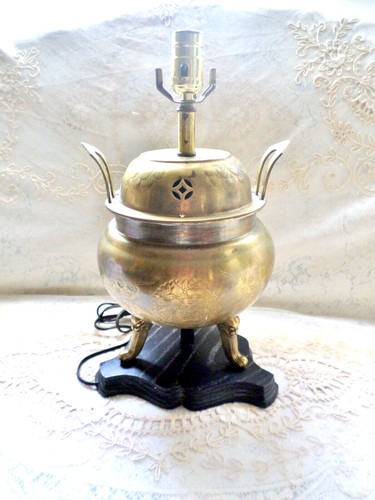 Vintage chinese brass incense - chinese,