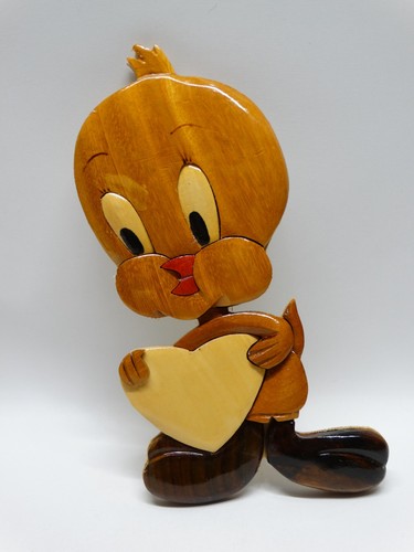 Vtg tweety bird wooden - tweety,