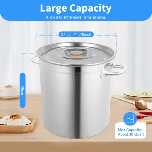 35l 25gal stock pot - stock,