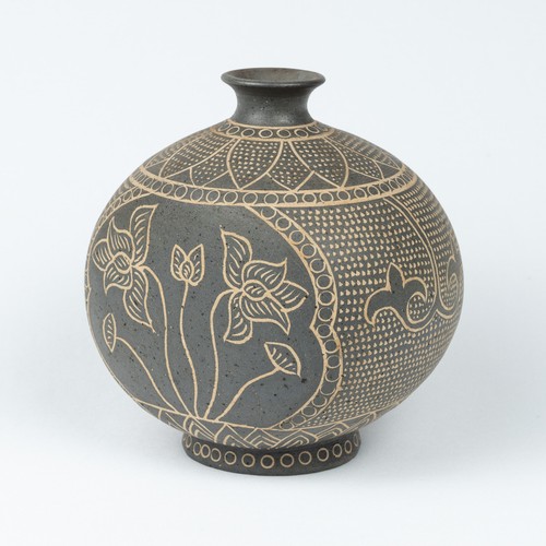 Korean silla buncheong bottle - korean,