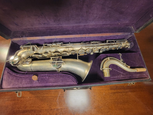 Antique buescher silver low - buescher,