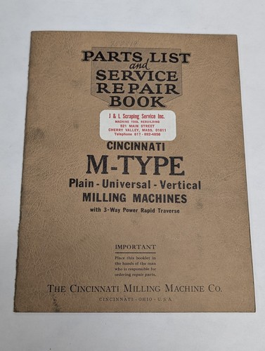 1930 cincinnati milling - cincinnati,