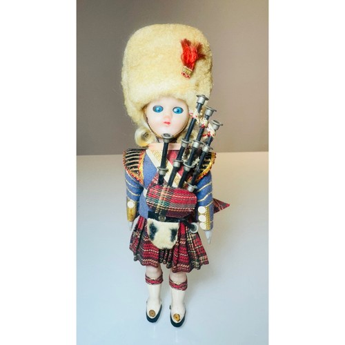 Vintage scottish bagpiper - vintage,